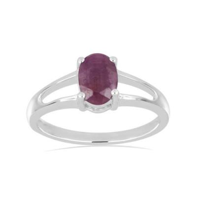 BUY REAL AFRICAN AMETHYST GEMSTONE RING IN STERLING SILVER